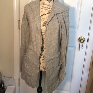 Caslon grey wool casual cardigan